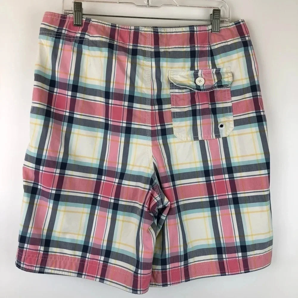 Abercrombie & Fitch Plaid Mesh‎ Lined Board Shorts